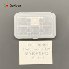 10*10.5mm2 갈륨-질소 단결정체 기판 두께 350 ±25 um TTV ≤ 10 um