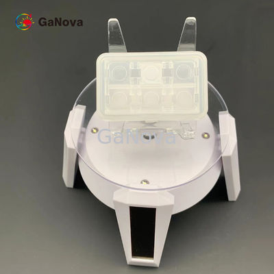 10*10.5mm2 C-Face Fe-Doped SI형 자유자재 GaN 단일 크리스탈 기판 매크로 결함 밀도 0cm−2 TTV ≤ 10μm 저항성 106 Ω·Cm RF 장치 웨이퍼