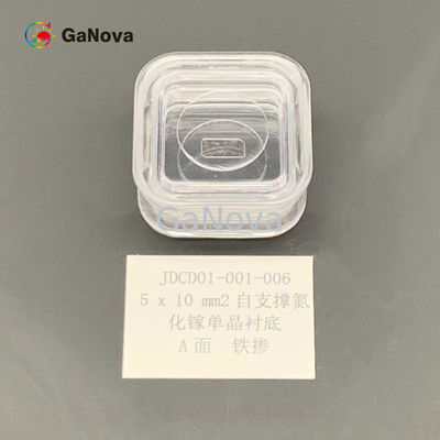 5*10mm2 A-표면 도프하지 않은 SI 형태 프리-스탠딩 갈륨-질소 단결정체 기판 Resistivity &gt; 106 Ω·Cm RF 장치 웨이퍼