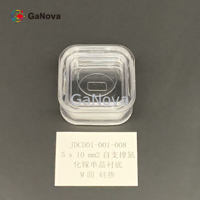 5*10mm2 M-표면은 n형 프리-스탠딩 갈륨-질소 단결정체 기판 Resistivity &lt; 0.05 Ω·cm 전력 소자 / 레이저를 도프하지 않았습니다